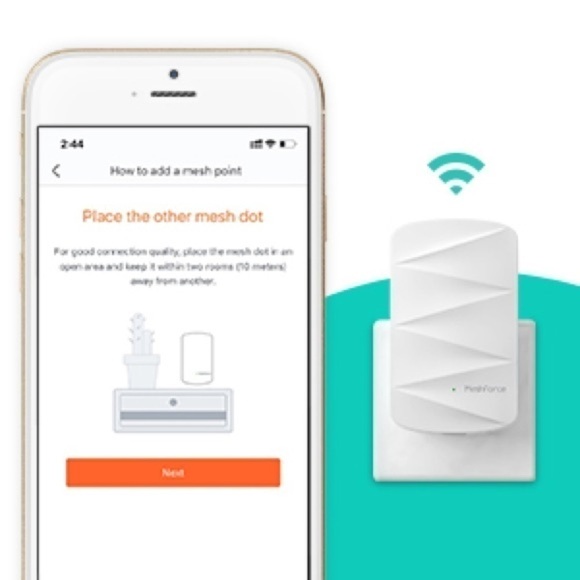 NWT MESHFORCE - M3 Dot Wall Plug WiFi Extender - Picture 9 of 13